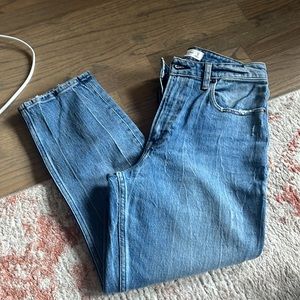 A&F high rise mom jean